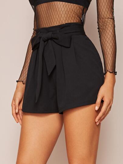 Firerie Paperbag Waist Slant Pocket Shorts