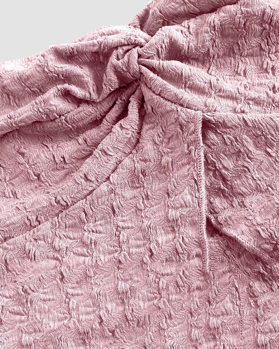 Soft and Cozy Baby Pink Knitted Two-Piece Set