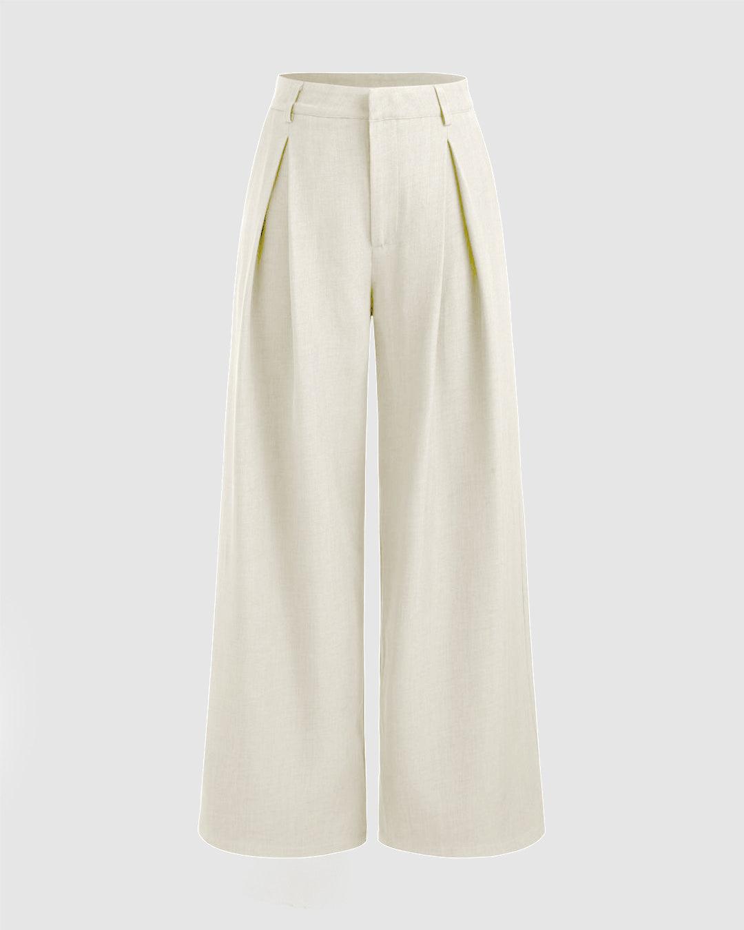 Mid-Rise Straight-Leg Trousers for a Classic, Flattering Silhouette
