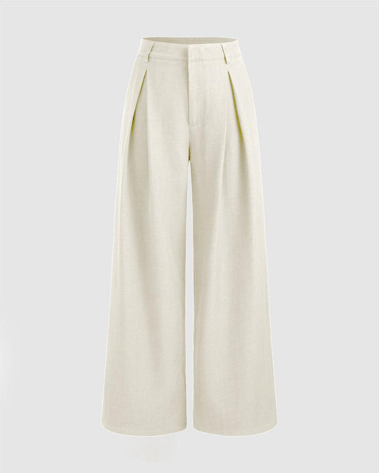 Mid-Rise Straight-Leg Trousers for a Classic, Flattering Silhouette