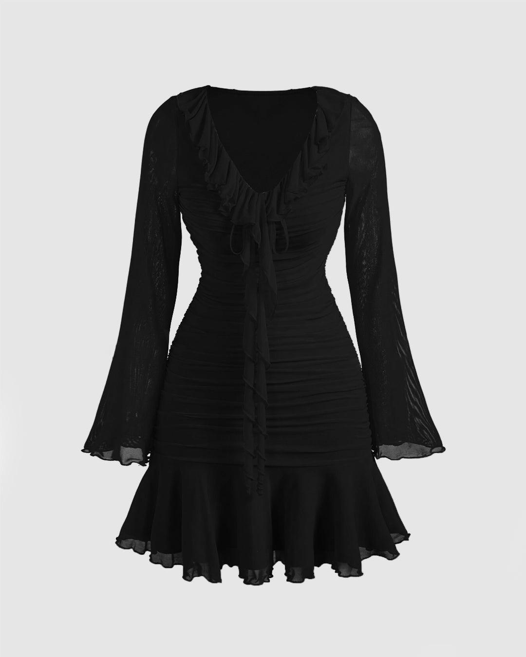 Flirty Ruffle Mini Dress