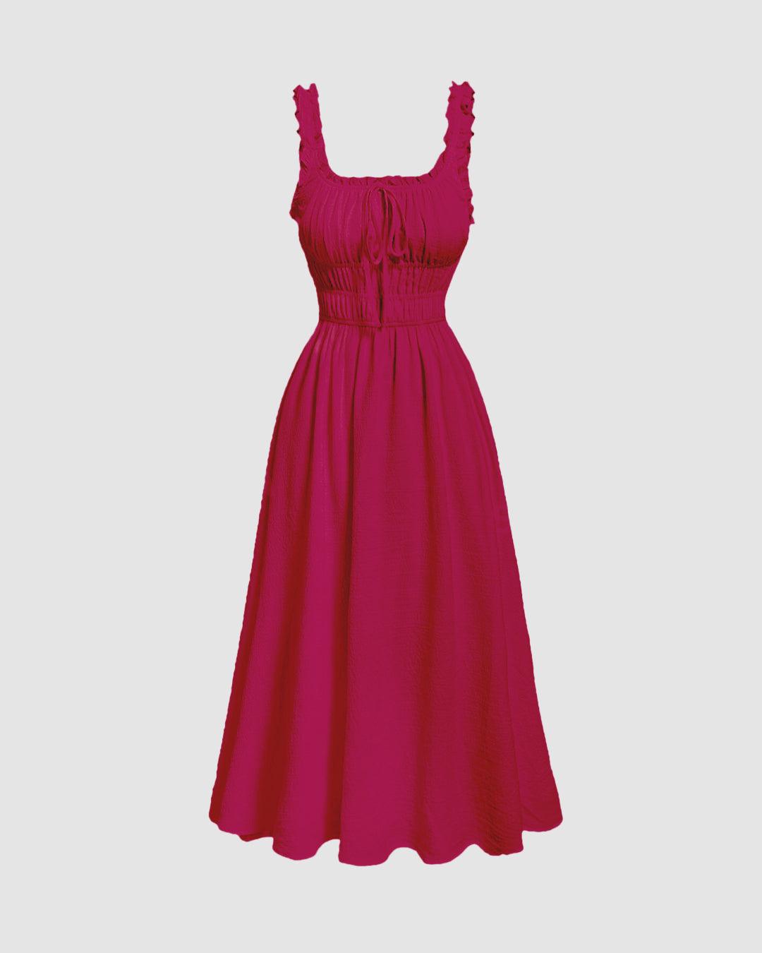 Front tie dress